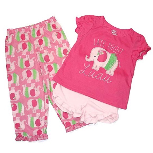 child of mine Other - Baby girl 3-piece pajama set 12months 🐘